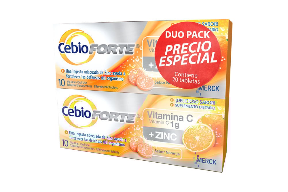 OF.CEBION FORTE Cebión Forte Paquete Con 2 Cajas Con 10 Tabletas C/U - Precio Especial