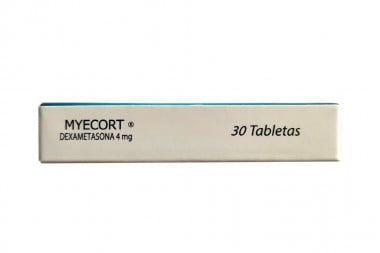 Myecort 4 Mg Caja Con 30 Tabletas