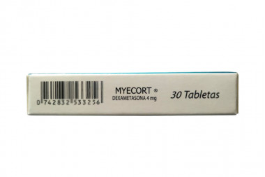 Myecort 4 mg Caja Con 30 Tabletas