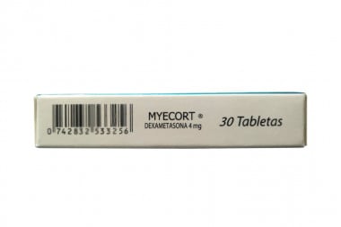 Myecort 4 Mg Caja Con 30 Tabletas