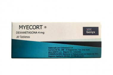 Myecort 4 mg Caja Con 30...