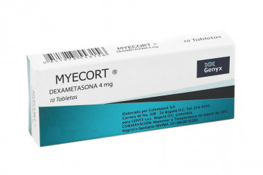 Myecort 4 mg Caja Con 10...