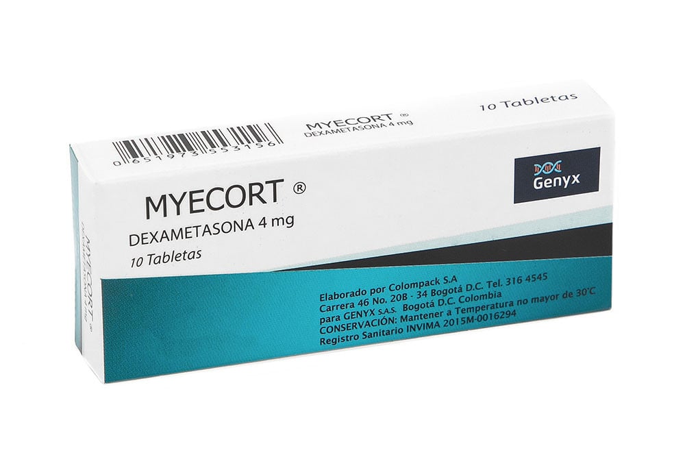 Myecort 4 Mg Caja Con 10 Tabletas