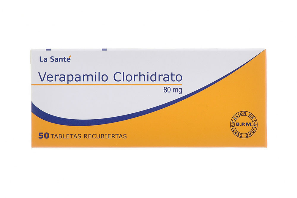 Verapamilo Clorhidrato 80 mg Caja Con 50 Tabletas Recubiertas - Tecnoquímicas