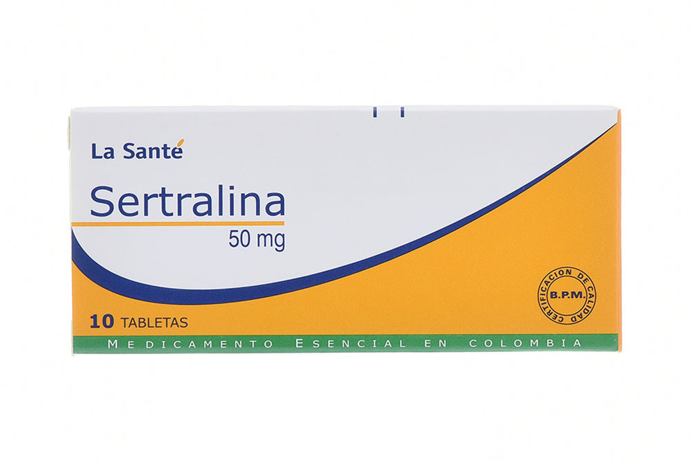 Sertralina 50 mg Caja Con 10 Tabletas