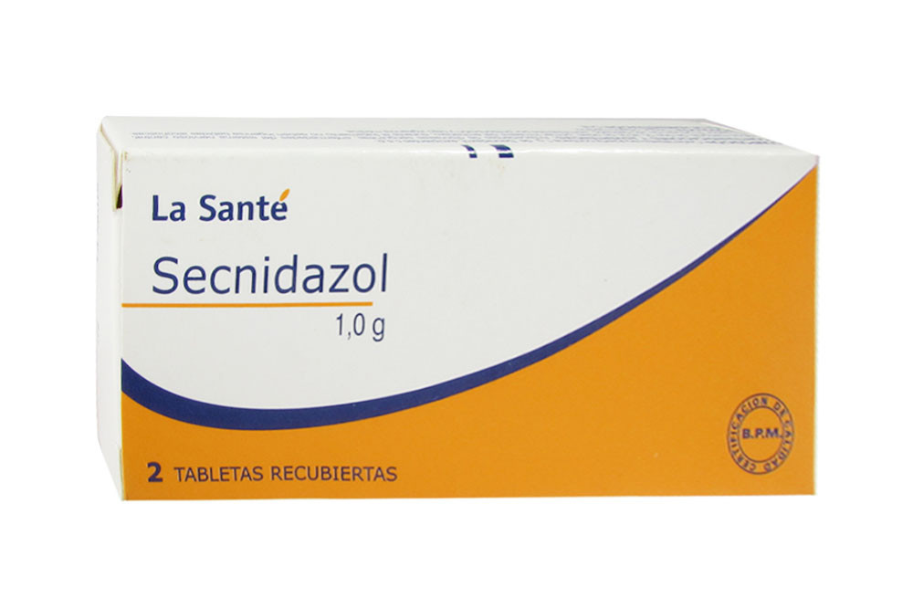 Secnidazol 1.0 g Caja Con 2 Tabletas Recubiertas - Laboratorios La Santé 