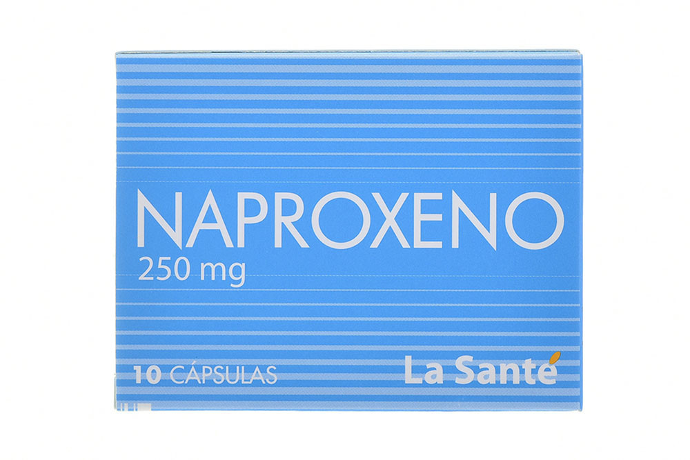 Naproxeno 250 mg Caja Con 10 Cápsulas