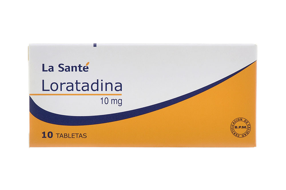 Loratadina 10 mg Caja Con 10 Tabletas - La Santé