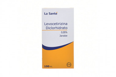 Levocetirizina Diclorhidrato Jarabe 0.05% Caja Con Frasco Con 100 mL