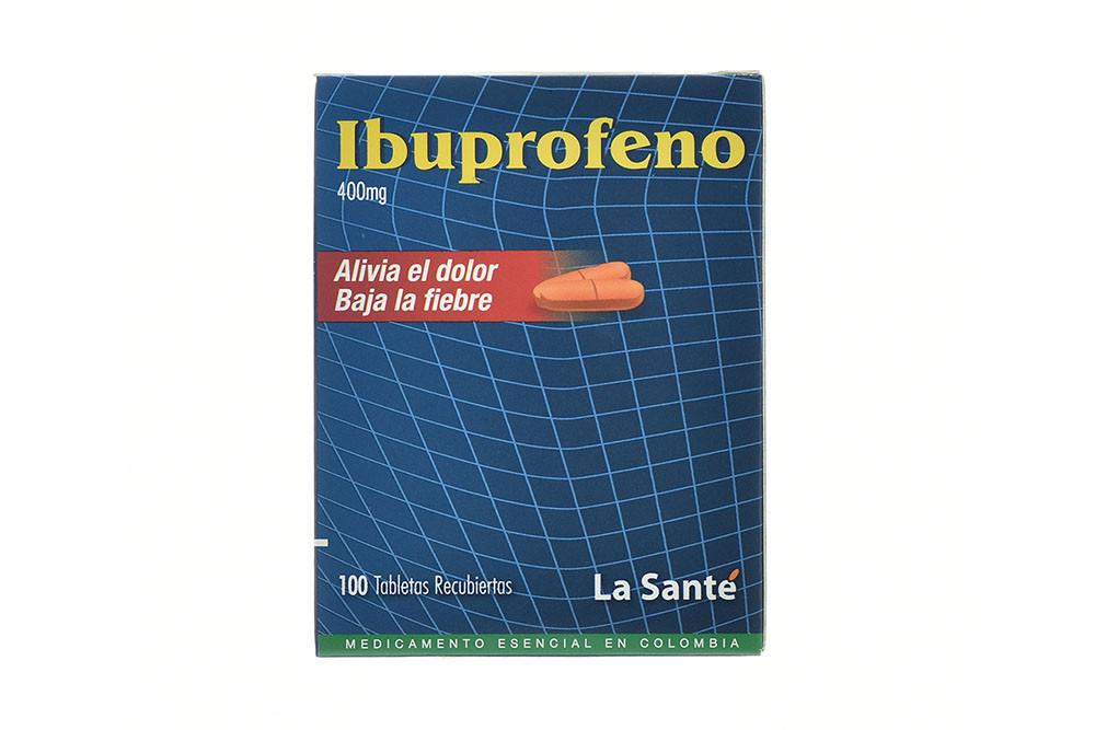 Ibuprofeno La Santé 400 mg Caja Con 100 Tabletas Recubiertas