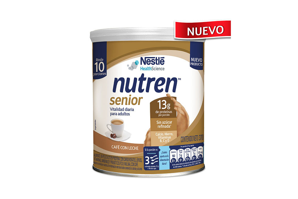 Nutren Senior Sabor Café Con Leche Tarro Con 370 g