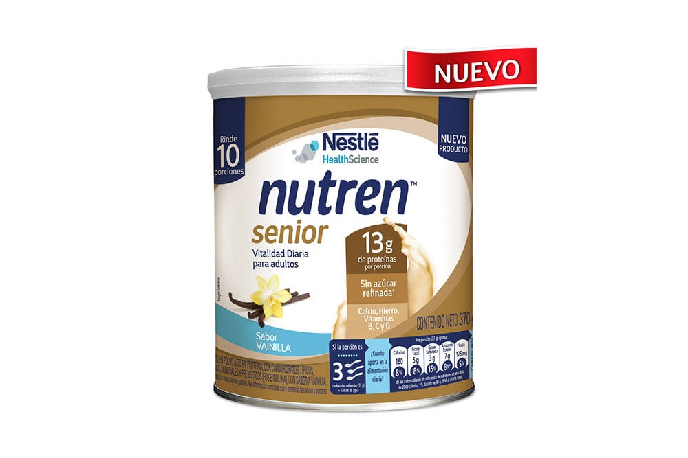 ALIMENTO NUTREN SENIOR Nutren Senior Sabor Vainilla Tarro Con 370 G