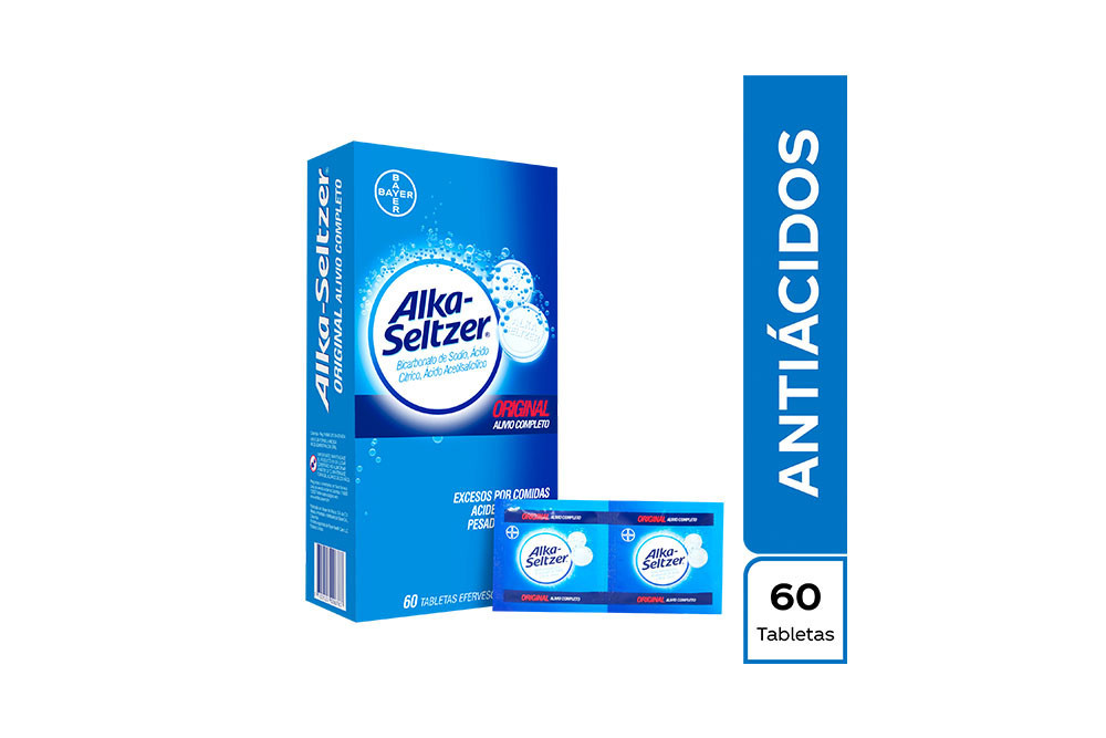Alka-Seltzer Original Caja Con 60 Tabletas