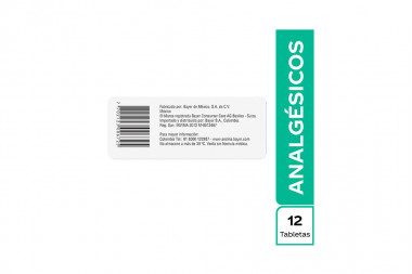 Aspirina Efervescente 500 mg Caja Con 12 Tabletas