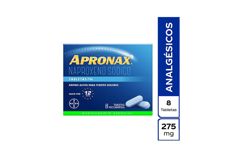 APRONAX 275 mg Caja Con 8 Tabletas 