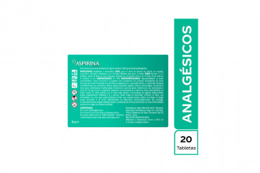 Aspirina Ultra 500 mg Caja Con 20 Tabletas 