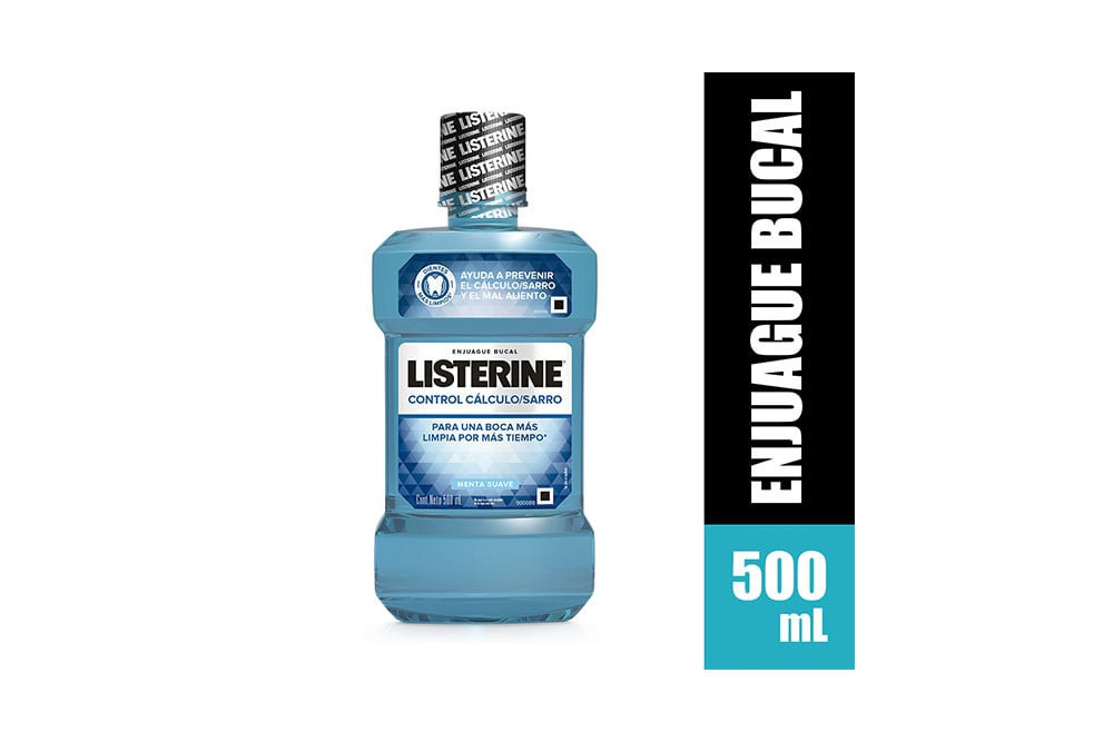 Listerine Enjuague Bucal Frasco Con 500 mL - Control Cálculo / Sarro