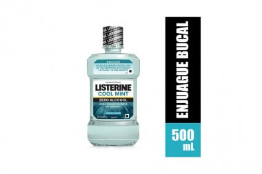 Listerine Zero Frasco Con 500 mL Sabor a Menta
