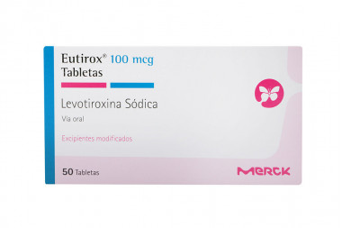 Eutirox 100 mcg Caja Con 50 Tabletas
