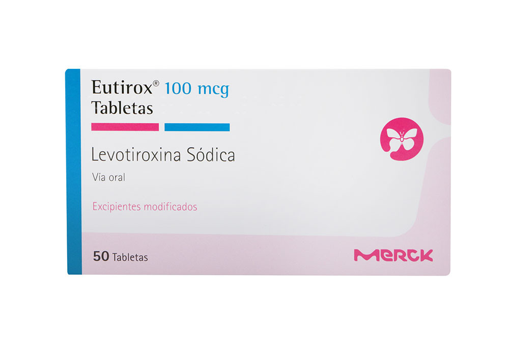 Eutirox 100 mcg Caja Con 50 Tabletas