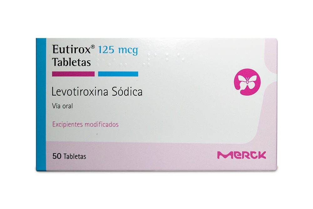 Eutirox 125 mcg Oral Caja Con 50 Tabletas Eutirox 125 Mcg Oral Caja Con 50 Tabletas