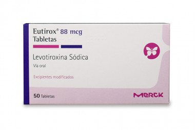 Eutirox 88 mcg Caja 50 Tabletas