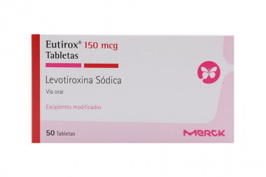 Eutirox 150 mcg Caja Con 50 Tabletas