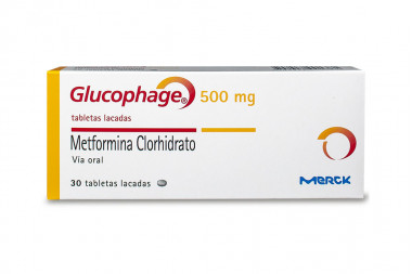 Glucophage 500 mg Caja Con 30 Tabletas Lacadas