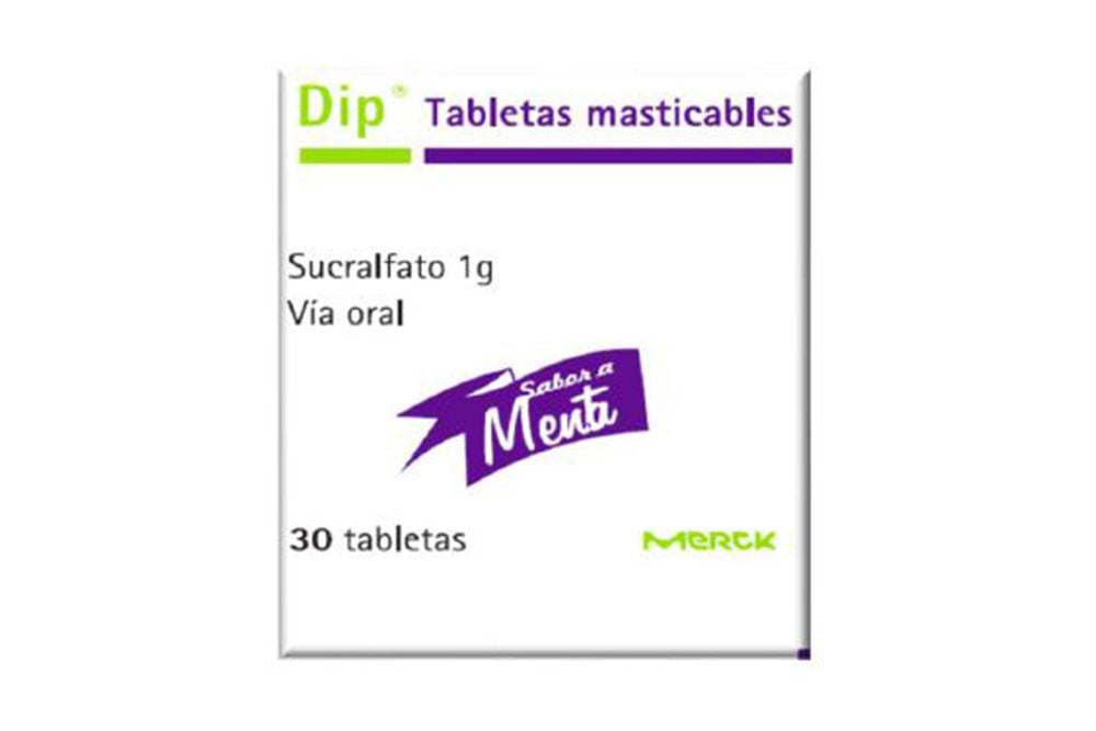 Dip 1 g Caja Con 30 Tabletas Masticables - Sabor Menta