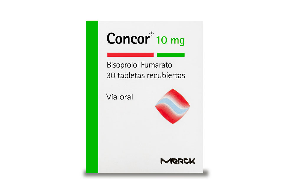 Concor 10 mg Caja Con Frasco Con 30 Tabletas Recubiertas