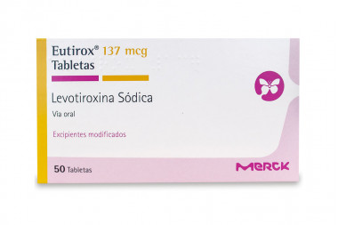 Eutirox 137 mcg Caja Con 50 Tabletas