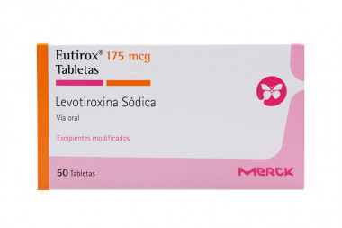 Eutirox 175 mcg Caja Con 50 Tabletas
