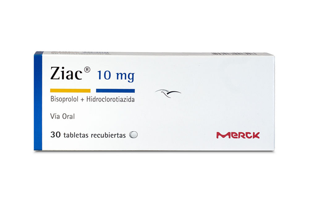 Ziac 10 mg Caja Con 30 Tabletas