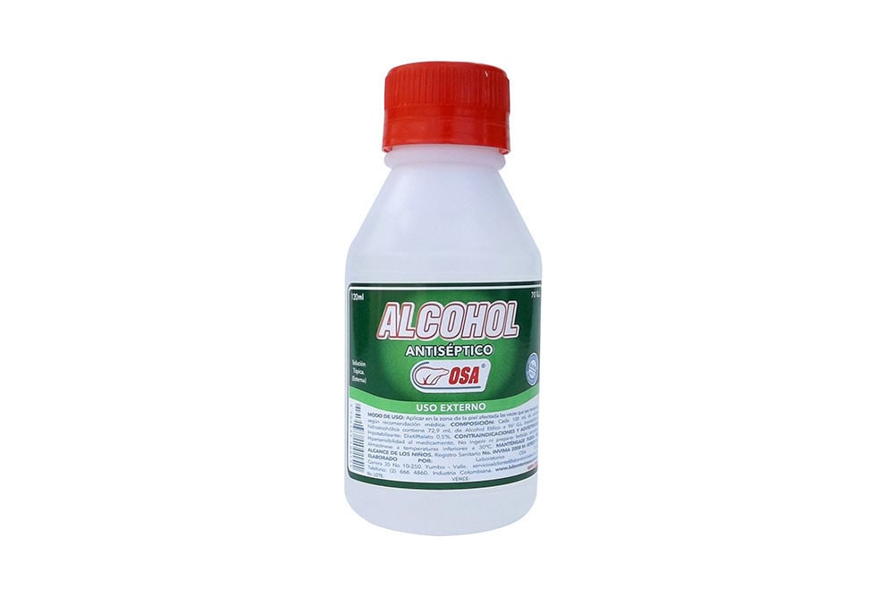 Alcohol Antiséptico Osa Frasco Con 120 Ml