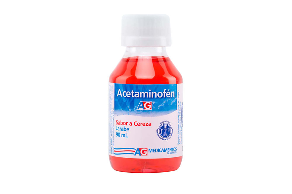 Acetaminofén Jarabe Frasco Con 90 mL - Cereza