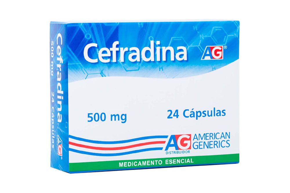 Cefradina 500 mg Caja Con 24 Cápsulas