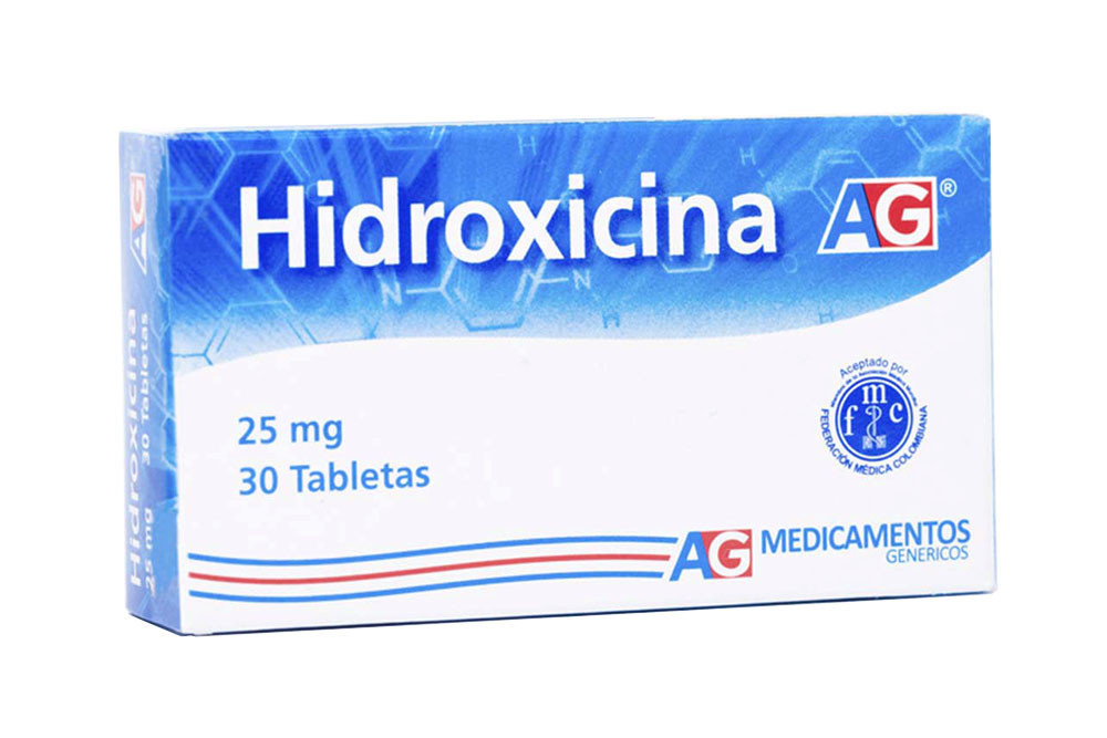 Hidroxicina 25 mg Caja Con 30 Tabletas