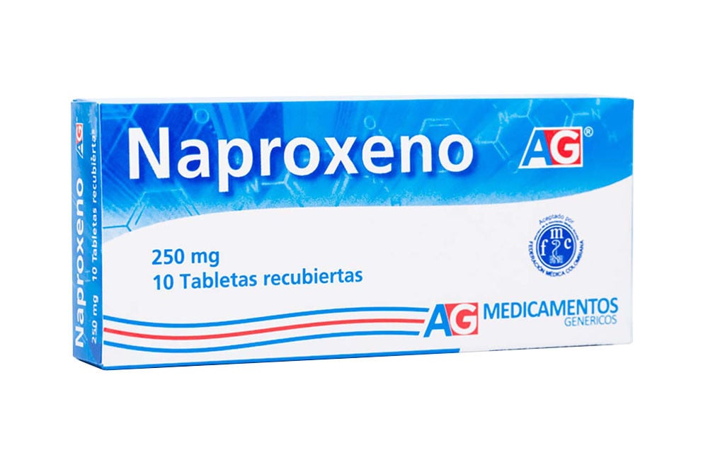 Naproxeno 250 mg Caja Con 10 Tabletas Recubiertas