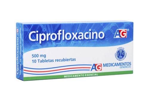 Ciprofloxacino 500 mg Caja x 10 Tabletas Recubiertas – American Generics