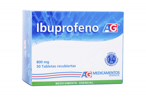 ibuprofeno ag 800 mg caja con 50 tabletas recubiertas