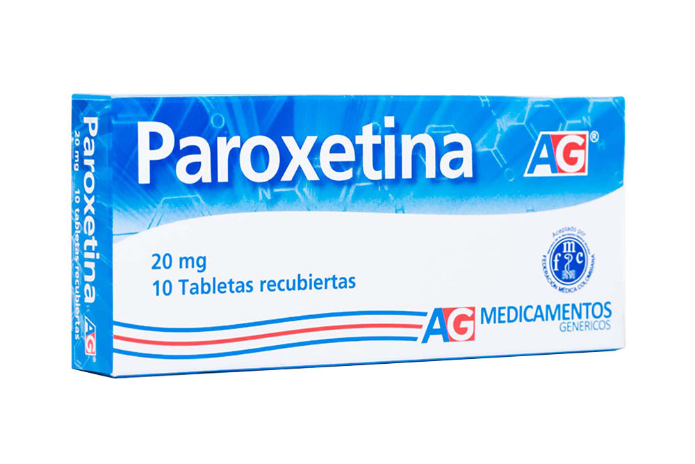 Paroxetina 20 mg Caja Con 10 Tabletas Recubiertas - American Generics