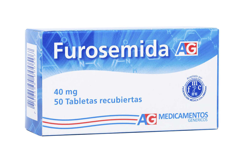 Furosemida 40 mg Caja Con 50 Tabletas