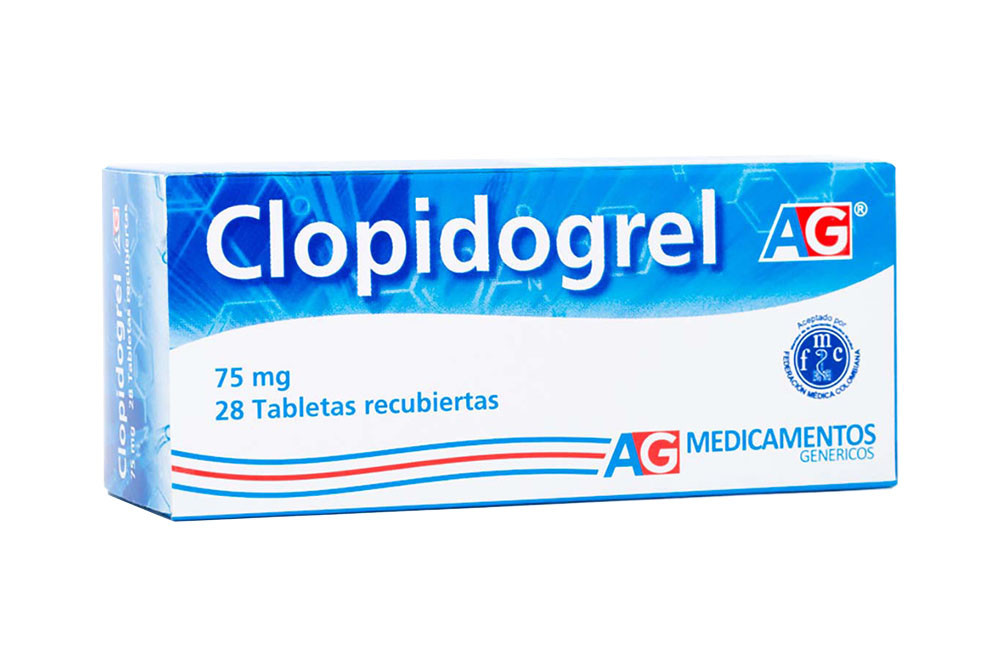 Clopidogrel 75 mg Caja Con 28 Tabletas Recubiertas