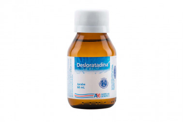 desloratadina jarabe en frasco con 60 ml