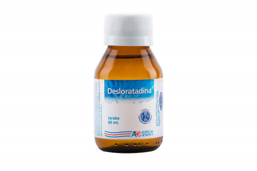 desloratadina jarabe en frasco con 60 ml