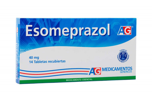 esomeprazol de liberación retardada 20 mg caja con 10 tabletas