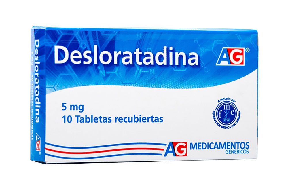 Desloratadina 5 mg Caja Con 10 Tabletas Recubiertas - American Generics