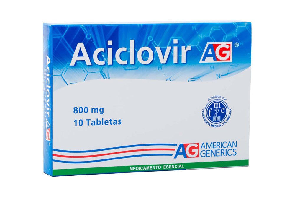 Aciclovir 800 mg Caja Con 10 Tabletas – American Generics