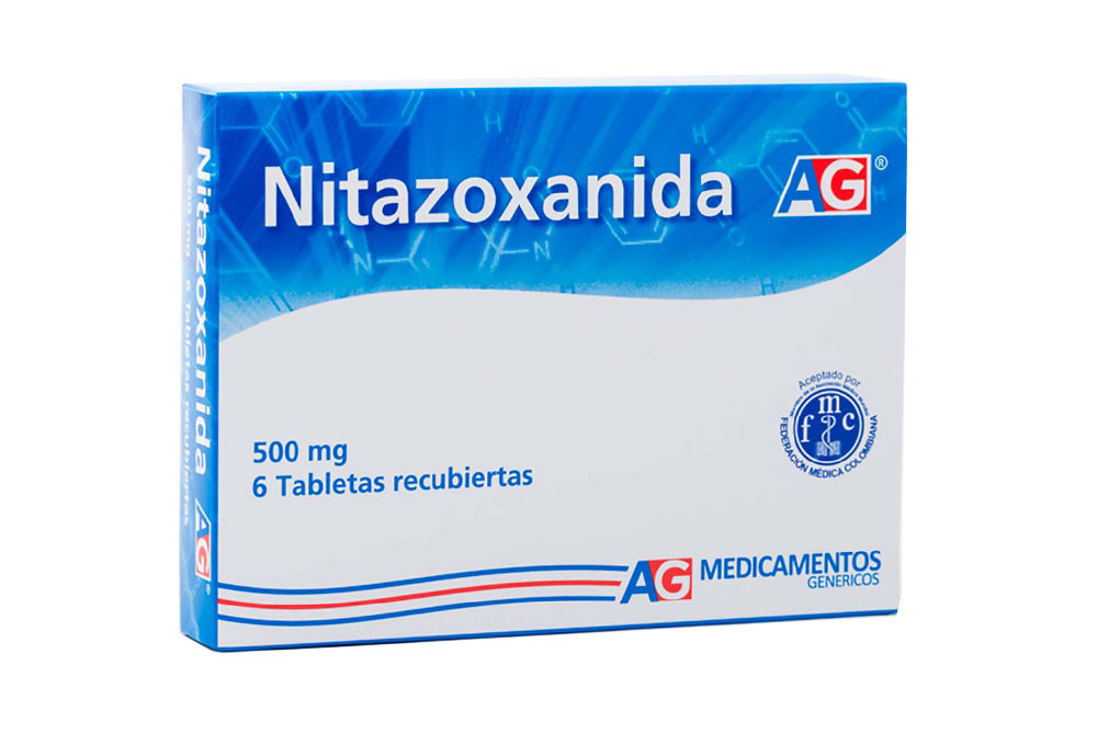 Nitazoxanida 500 mg Caja Con 6 Tabletas Recubiertas