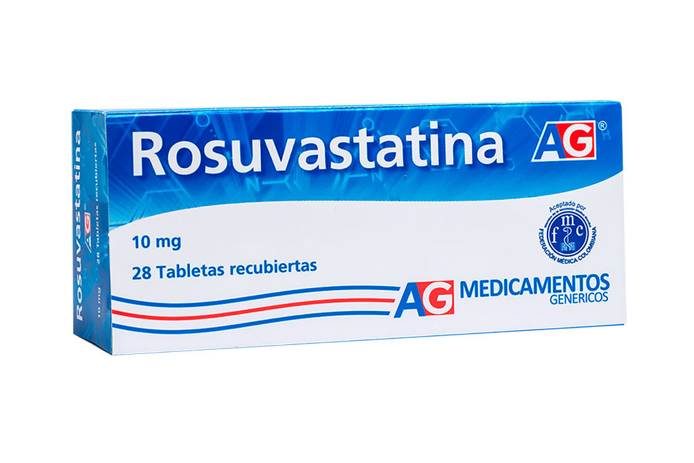 Rosuvastatina 10 mg Caja Con 28 Tabletas Recubiertas